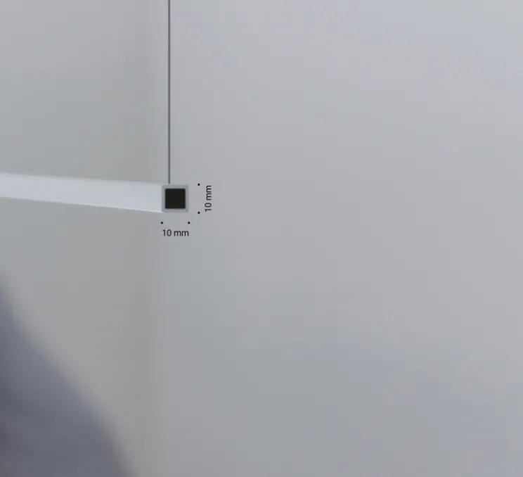 Suspension, Shanghai, blanc mat, LED, dim, 3000K, 619 lm, L125cm, H500cm - Davide Groppi