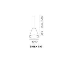 Suspension*Wever&Ducré Suspension, Shiek 5.0, LED, , LED, H26cm, Ø30cm - Wever et Ducré blanc