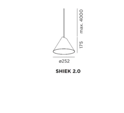 Suspension*Wever&Ducré Suspension, Shiek 2.0, LED, , H17,5cm, Ø25,2cm - Wever et Ducré blanc