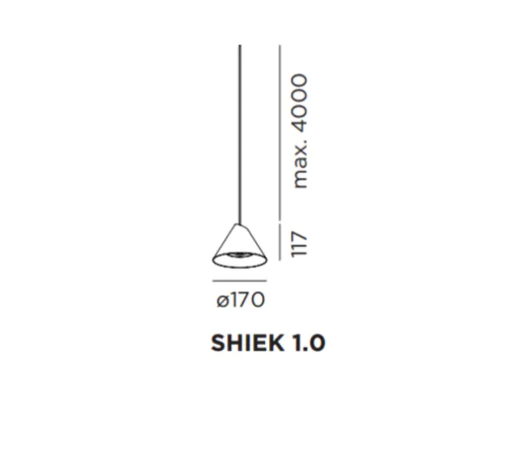 Suspension, Shiek 1.0, LED, blanc, H11,7cm, Ø17cm - Wever et Ducré