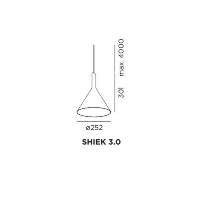 Suspension, Shiek 3.0, LED, cuivre, H30,1cm, Ø25,2cm - Wever et Ducré