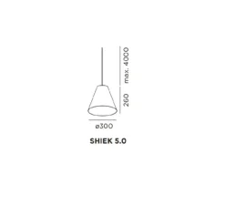 Suspension*Wever&Ducré Suspension, Shiek 5.0, LED, , H26cm, Ø30cm - Wever et Ducré cuivre