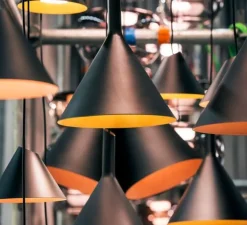 Suspension, Shiek 3.0, LED, Noir, Or H30,1cm, Ø25,2cm - Wever et Ducré