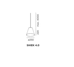 Suspension*Wever&Ducré Suspension, Shiek 4.0, LED, or, , H22cm, Ø25cm - Wever et Ducré blanc