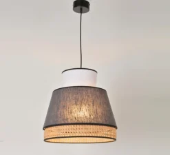 Suspension, Singapour M, gris, blanc, L40cm, Ø37,5cm - Market Set