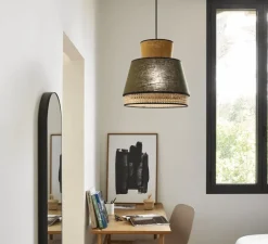 Suspension*Market Set Suspension, Singapour M, , Ø40cm, H37,5cm - Kaki, curry