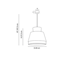 Suspension*Market Set Suspension, Singapour M, , Ø40cm, H37,5cm - Kaki, curry