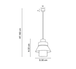 Suspension*Market Set Suspension, Singapour XML , , Ø30cm, H32cm - nude
