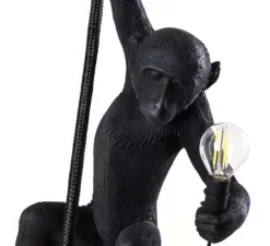 Suspension, Singe, Monkey Ceiling, noir, IP44, H76cm, Outdoor - Seletti