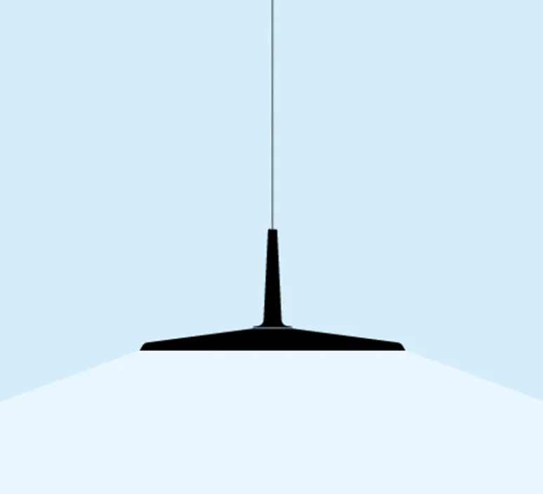 Suspension*Vibia Suspension, Skan 0270, , LED, 2700K, 712lm, Ø30cm, H14cm - noir