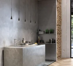 Suspension, Skybell Plus S/1L (encastré), noir, LED, 2700K, 500lm, Ø12cm, H200cm - Bover