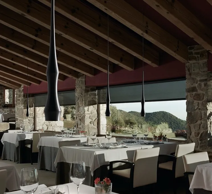 Suspension, Slend 01, noir ébène, Ø7,5cm, H65cm - Bover