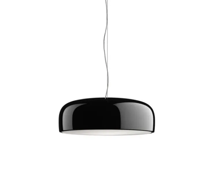 Suspension, Smithfield, noir brillant, Ø60cm, H21,5cm - Flos