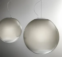 Suspension*Panzeri Suspension, Smoke 3, , LED, 2700K, 2500lm, Ø50cm, H50cm - verre fumé