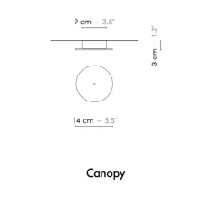 Suspension, Solo Grand Fleur de Kaolin, blanc, laiton brossé, L20cm, H19,5cm - DesignHeure