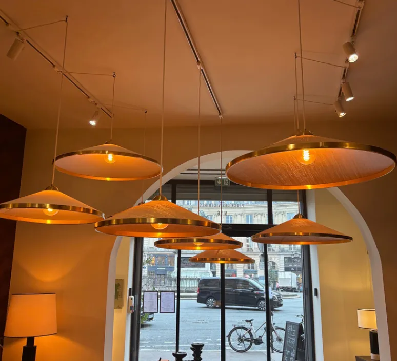 Suspension*Sarah Lavoine Suspension, Songe Grand Modèle, , Ø80cm, H20cm - Rabane, Laiton