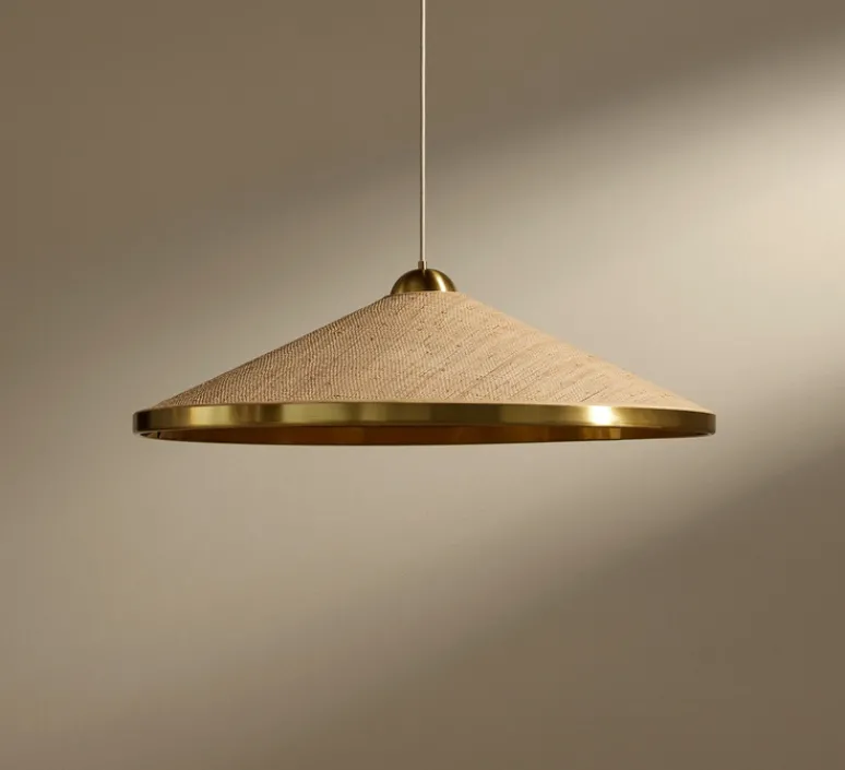 Suspension*Sarah Lavoine Suspension, Songe Grand Modèle, , Ø80cm, H20cm - Rabane, Laiton