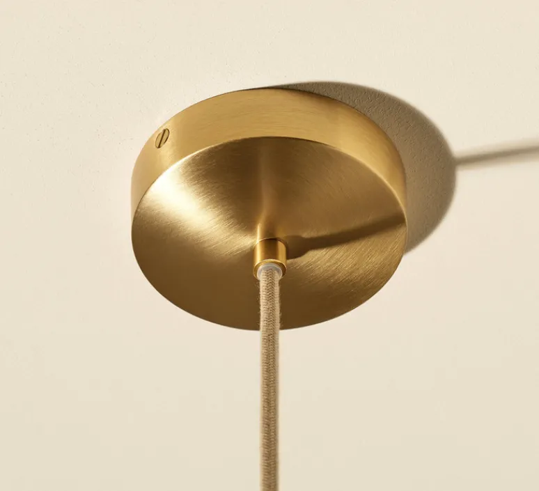 Suspension*Sarah Lavoine Suspension, Songe Grand Modèle, , Ø80cm, H20cm - Rabane, Laiton