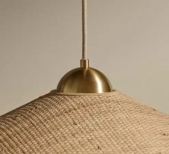 Suspension*Sarah Lavoine Suspension, Songe Petit Modèle, , Ø60cm, H20cm - Rabane, Laiton