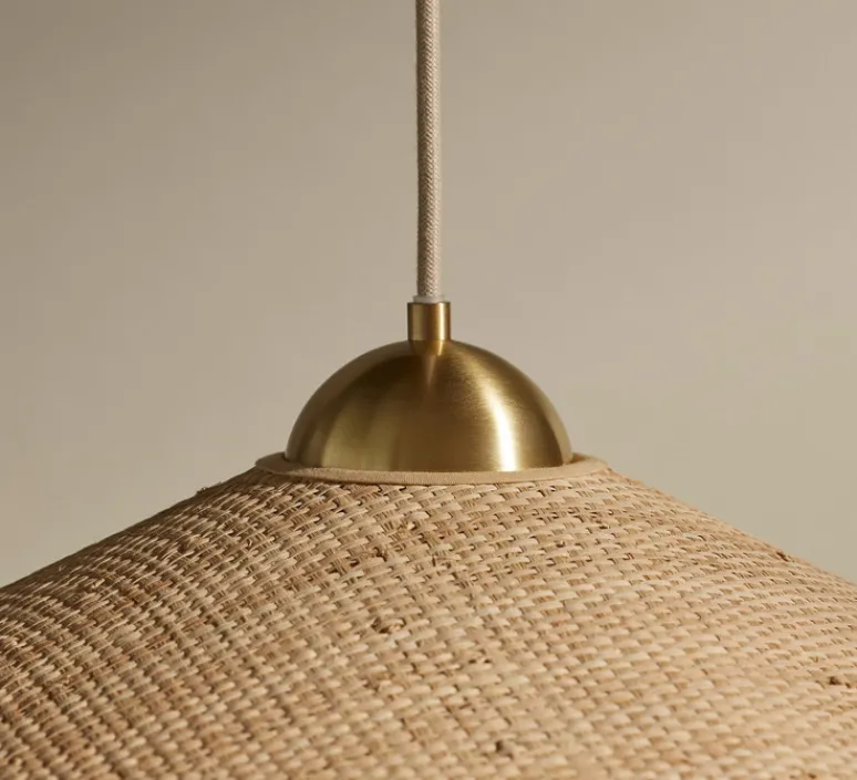 Suspension*Sarah Lavoine Suspension, Songe Petit Modèle, , Ø60cm, H20cm - Rabane, Laiton