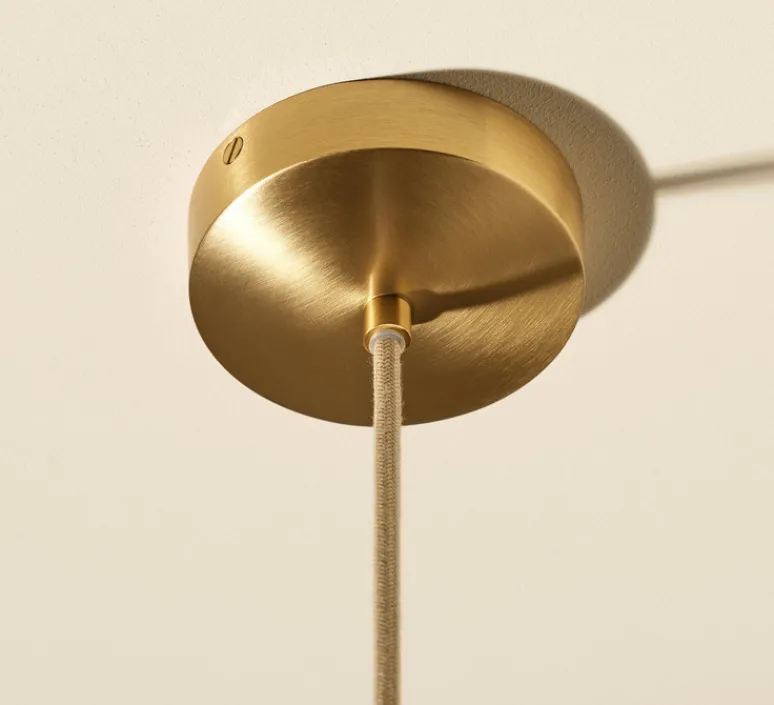 Suspension*Sarah Lavoine Suspension, Songe Petit Modèle, , Ø60cm, H20cm - Rabane, Laiton