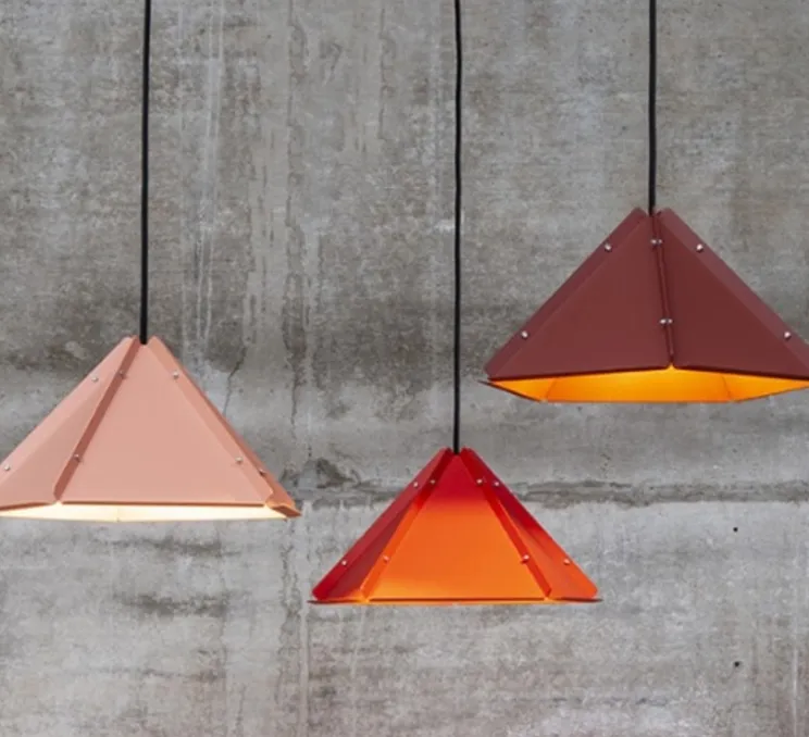 Suspension, Soyuz, rouge oxyde, Ø35cm, H19cm - Dark