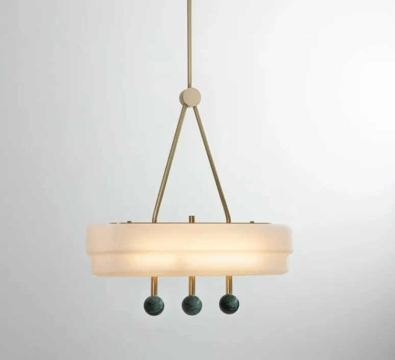 Suspension*Bert frank Suspension, Spate, , LED, dim, 2700K, lm, L44cm, H44cm - laiton