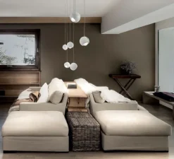 Suspension, Spider avec rosace, blanc mat, LED, 2700K, 1280 lm, Ø12cm, H13cm - Lodes