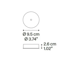 Suspension, Spider avec rosace, blanc mat, LED, 2700K, 1280 lm, Ø12cm, H13cm - Lodes