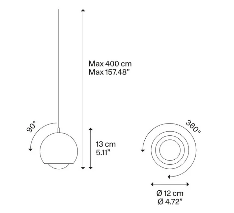 Suspension, Spider avec rosace, champagne mat, LED, 2700K, 1280 lm, Ø12cm, H13cm - Lodes