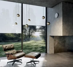 Suspension, Spider sans rosace, champagne mat, LED, 2700K, 1280 lm, Ø12cm, H13cm - Lodes