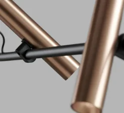 Suspension*Light Point Suspension, Spirit S2000, , LED, 2700K, 2750lm, L200cm, H100cm - noir, rose doré