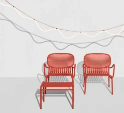 Suspension*Petite Friture Suspension, Spline, , IP65, LED, dim, 2700K, 4000 lm, L450cm, H20cm - marron, orange