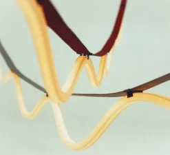 Suspension*Petite Friture Suspension, Spline, , IP65, LED, dim, 2700K, 4000 lm, L450cm, H20cm - marron, orange