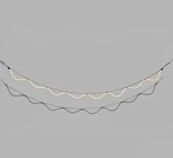 Suspension*Petite Friture Suspension, Spline, , IP65, LED, dim, 2700K, 4000 lm, L450cm, H20cm - marron, orange