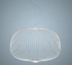 Suspension*Foscarini Suspension, Spokes 3, , LED, 2700K, 4080lm, Ø62cm, H42cm - blanc