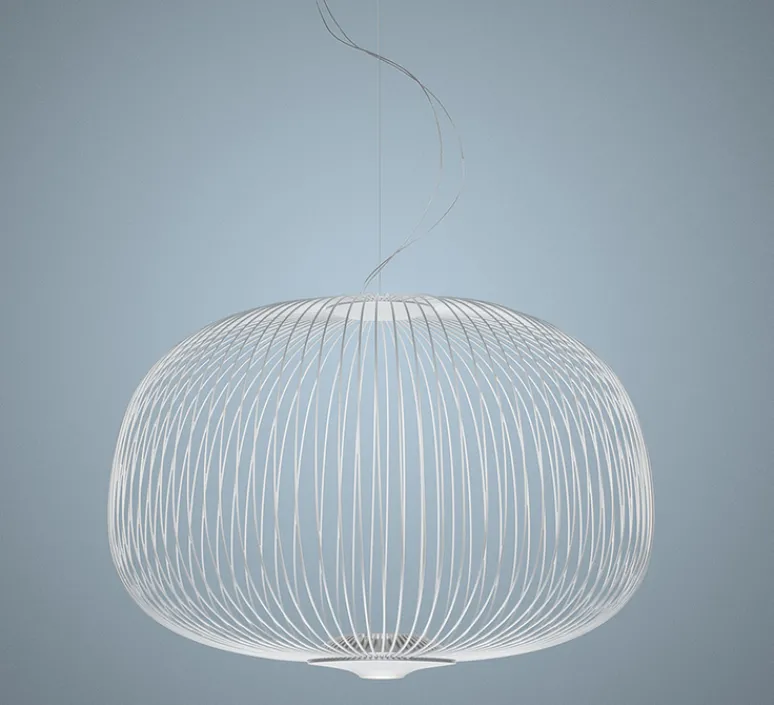 Suspension*Foscarini Suspension, Spokes 3, , LED, 2700K, 4080lm, Ø62cm, H42cm - blanc
