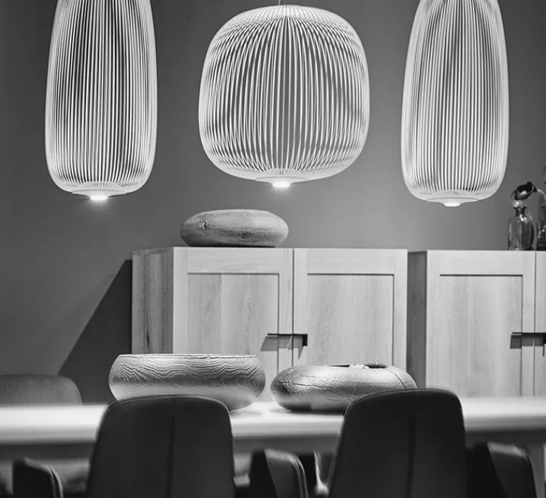 Suspension*Foscarini Suspension, Spokes 1, , LED, 2700K, 4080lm, Ø32,5cm, H71cm - blanc