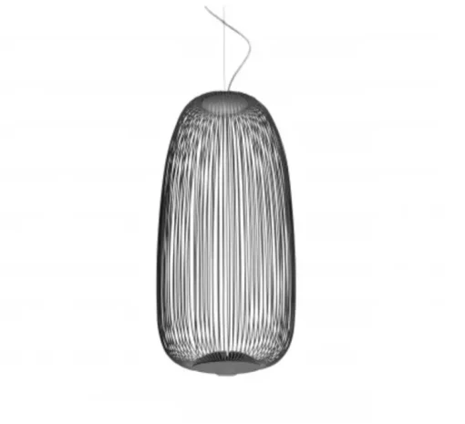 Suspension, Spokes 1, graphite, LED, 2700K, 4080lm, Ø32,5cm, H71cm - Foscarini