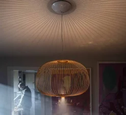 Suspension*Foscarini Suspension, Spokes 3 MyLight, , LED, dim, 2700K, 4080 lm, L61cm, H42cm - cuivre