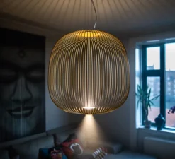 Suspension*Foscarini Suspension, Spokes 2 MyLight, or, LED, dim, 2700K, 4080 lm, L52cm, H52,5cm - laiton