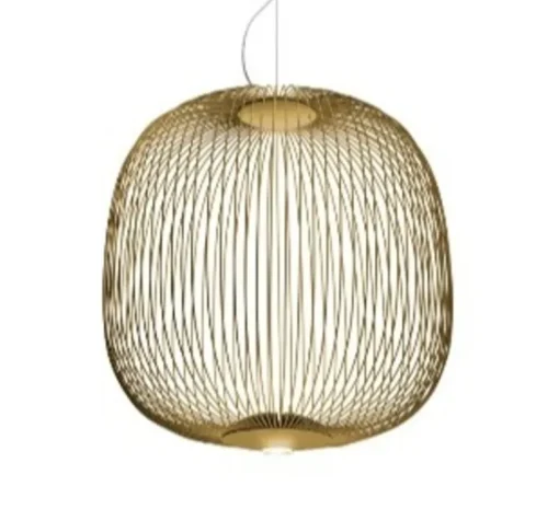 Suspension*Foscarini Suspension, Spokes 2 MyLight, or, LED, dim, 2700K, 4080 lm, L52cm, H52,5cm - laiton