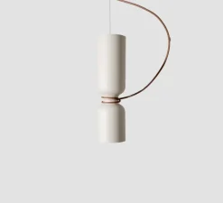 Suspension*A-N-D Suspension, Spotlight Volumes, C/D, , Ø14cm, H50cm - blanc vanille