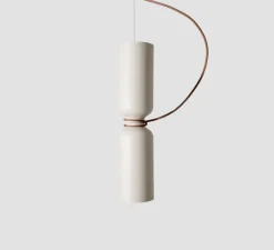 Suspension*A-N-D Suspension, Spotlight Volumes, D/D, , Ø14cm, H60cm - blanc vanille