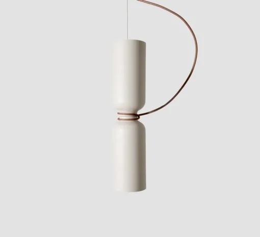 Suspension*A-N-D Suspension, Spotlight Volumes, D/D, , Ø14cm, H60cm - blanc vanille