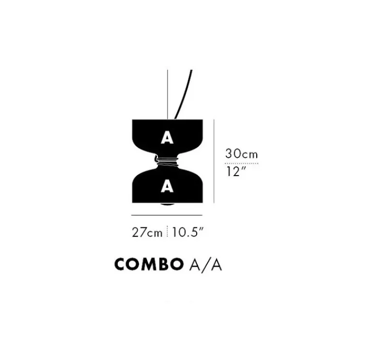 Suspension*A-N-D Suspension, Spotlight Volumes, A/A, , Ø27cm, H30cm - marron sauge