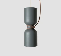 Suspension, Spotlight Volumes, C/C, gris avocat, Ø14cm, H40cm - A-N-D