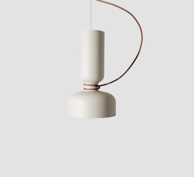 Suspension*A-N-D Suspension, Spotlight Volumes, A/D, , Ø27cm, H45cm - blanc vanille
