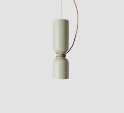 Suspension*A-N-D Suspension, Spotlight Volumes, C/D, , Ø14cm, H50cm - marron sauge