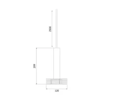 Suspension, Sprinkle D120, blanc huître, Ø12cm, H20,9cm - Zero